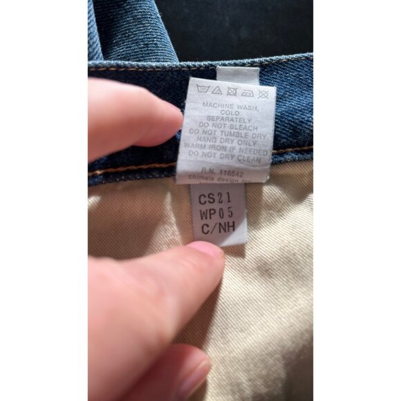 CHIMALA JAPAN SELVEDGE DENIM JEAN SHORTS BUTTON FLY 26 - Picture 10 of 11